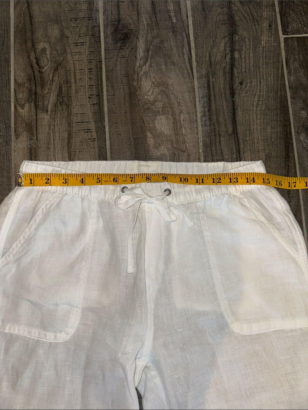 C&C California White Linen Joggers - Picture 6 of 6